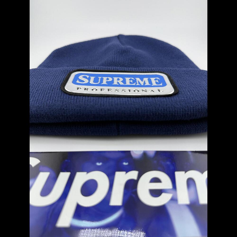 Supreme Professional Navy Beanie New FW24